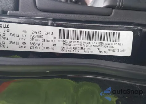 2015 Jeep Grand Cherokee Laredo from USA, damaged, VIN 1C4RJFAG6FC115518